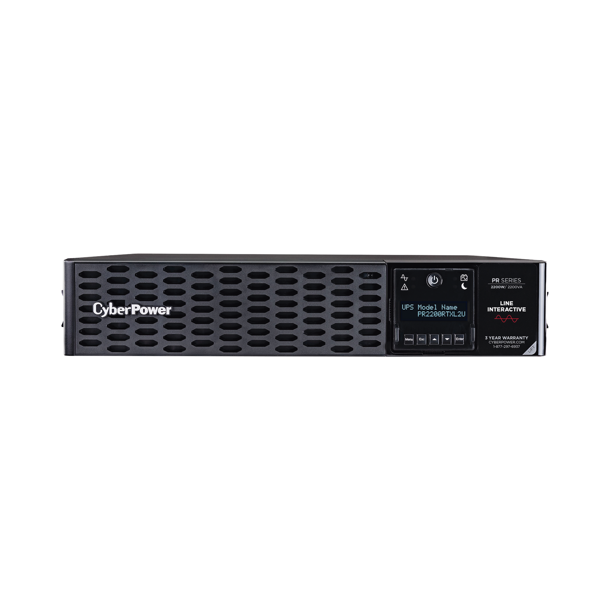 UPS de 2200 VA/2200 W, Topología Línea Interactiva, Entrada 120 Vca NEMA L5-30P, Onda Senoidal Pura, Torre o Rack 2 UR, Con 8 Tomas NEMA 5-20R UPS de 2200 VA/2200 W, Topología Línea Interactiva, Entrada 120 Vca NEMA L5-30P, Onda Senoidal Pura, Torre o Rack 2 UR, Con 8 Tomas NEMA 5-20R